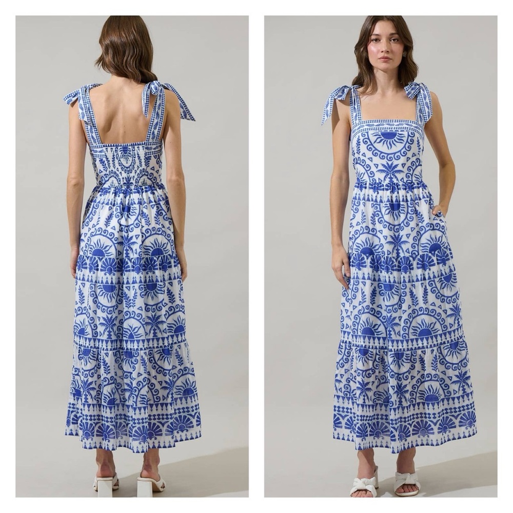 Rivera Tropics Emely Tiered Maxi Dress by sugarlips